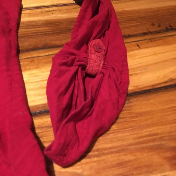 Anthro 3/4 sleeve top - chest detail - Picture 3 of 4